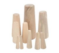 ANKROYU 10 Uds Tapón a través del casco, tapones de madera cónicos, tapones de madera suaves de emergencia, tapones de drenaje de madera blanda de cónicos marinos a través del casco para yate