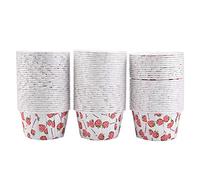 ANKROYU 100PCS Cupcake Liners, Safe Food Grade Mini Cupcake Round Cake Baking Cups Muffin Cases, Baking Cup Para Home Party Wedding Birthday Wedding(Strawberry)
