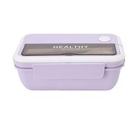 ANKROYU 1100ml Insulated Lunch Box Leakproof Large Capacity Food Container with Compartments for Office Workers School Plastic Box 20x12x8cm (Púrpura)