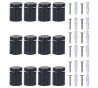 ANKROYU 12 juegos de tornillos de acero inoxidable para publicidad, soporte de espejo de cristal, Kit de montaje para salas de exposiciones, tiendas y oficinas