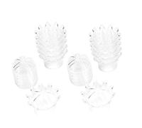 ANKROYU 12 piezas de cajas de en forma de corona de 12 piezas de plástico para la fiesta de plástico para la despedida de soltera de la despedida de soltera de la despedida de sol (Rosa) (Azul