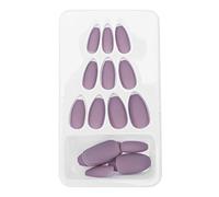 ANKROYU 24 Piezas De Uñas Postizas, Color Sólido Mate, Uñas Postizas Hechas A Mano, Puntas De Uñas Postizas De Cobertura Completa, Juego De Puntas De Arte De Uñas Para Mujeres Y Niñas(F125)