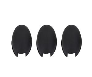 ANKROYU 3 almohadillas para llaves de saxofón, cojines de confort premium, protección de goma para los dedos para saxofón soprano alto tenor, negro, 28x15x11mm