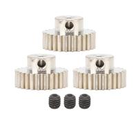ANKROYU 3 piezas de engranajes de motor de metal con tornillos de ajuste M0.6 Módulo de 3.175 mm Diámetro de diámetro Engranaje de piñón para 1/10 RC Truck HSP Traxxas (29t)