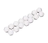 ANKROYU 30 Dados de 12 Caras de plástico para Escribir en Cubos de Dados de enseñanza Kit de Dados poliédricos para Juegos de Mesa y Actividades matemáticas en el Aula 2,2 cm