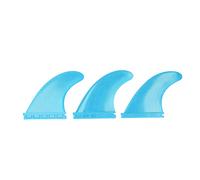 ANKROYU 3pcs Surfboard Fins PVC Fins Fins Accesorios de tablero de surf Estable Flexible de alto rendimiento para una tabla larga Stand Up Board Durable Ligera ligera (Azul)