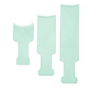 ANKROYU 3PCS Tabla para resaltar, Paleta para resaltar de plástico, Tabla para resaltar el seccionamiento, Paleta para teñir el cabello, Tabla para teñir el cabello para colorear (Verde)