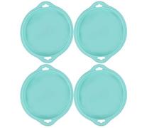 ANKROYU 4 piezas de silicona molde de pastel en capas redondas moldes de pan bandeja para pasteles herramientas para hornear antiadherentes para cenas familiares fiestas picnics ca (S) (L) (S) (L)