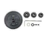 ANKROYU 52T Spur Gear Juego con 12T 14T 16T Pinion Engranajes de acero de alto rendimiento M1 Piezas de automóvil RC 5 mm para 1/8 1/7 Modelos de escala Kraton Notorious salido Tal