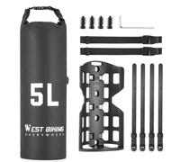 ANKROYU 5L Fork Bag Bike Front Bag Large Capacity Storage Bag with Bottle Bracket For Road Bikes Mountain Bikes Electric Scooters Black (Tipo B)