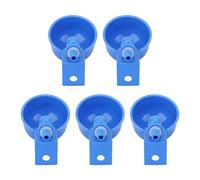 ANKROYU 5pcs Copas de Agua de Pollo automáticas PP Kit de Agua de avicultura de plástico para Palomas G1/8 Hilo Masculino