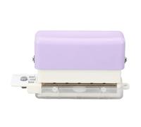 ANKROYU 6 Hole Paper Punch Heavy Duty Portable Hole Puncher 2 Sheet Capacity for A5 B5 A4 Binders Office Supplies Violet ABS Plastic