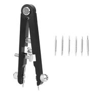 ANKROYU 6825 Spring Bar Plier Tool with 8 Pins, Stainless steel Watch Spring Bar Tweezer, Spring Bar Removal Tool for Watch Bracelet Strap & Band (Black)