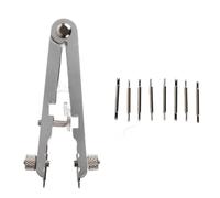 ANKROYU 6825 Spring Bar Plier Tool with 8 Pins, Stainless steel Watch Spring Bar Tweezer, Spring Bar Removal Tool for Watch Bracelet Strap & Band (Silver)