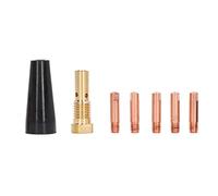 ANKROYU 7pcs MIG Gun de soldadura sin gasolina Kit de soldadura de cobre Boquilla de punta de cobre Hilo suave de alta conductividad Accesorios duraderos para soldadores y fabrican