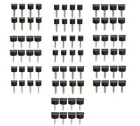 ANKROYU 80PCS Kit de Reemplazo de Tapas de Punta de Tacón Alto Grifos de Reparación de Zapatos de Hierro de Poliuretano TPU Duradero Tapón Protector de Talón Antideslizante para Mu