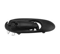 ANKROYU Abrelatas multifuncional 8 en 1 con diseño de mango giratorio, herramienta de corte de borde liso para cocina, camping, acero inoxidable, plástico ABS (Negra)