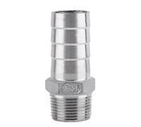 ANKROYU Accesorio Macho De Acero Inoxidable SS304, Accesorio De Manguera Con Púas, Cola De Manguera Con Púas, Adaptador De Cola De Manguera, Accesorio De Adaptador De Manguera(3/4"x25mm)