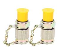 ANKROYU Adaptador de prueba hidráulica Accesorio de manguera de alta presión Acoplamiento de punto de medición Kit de 2 piezas de grado profesional para sistemas hidráulicos Monito (1/4"-M16*2)