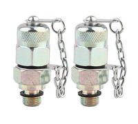 ANKROYU Adaptador de prueba hidráulica Accesorio de manguera de alta presión Acoplamiento de punto de medición Kit de 2 piezas de grado profesional para sistemas hidráulicos Monito (M10*1-M12*1,25)