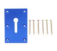 ANKROYU Alicates de bloqueo profesionales para carpintería Placa de montaje Herramienta de fijación de aleación de aluminio 6061 resistente con 6 tornillos para una sujeción segura (Azul)