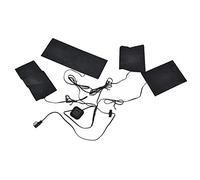 ANKROYU Almohadilla calefactora eléctrica para chaqueta con calefacción USB, 5V, 2A, temperatura ajustable, Kit 4 en 1