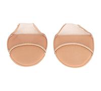 ANKROYU Almohadilla para el antepié con tacón alto, antideslizante, transpirable, cómoda, para el cuidado de los pies, para mujer, para fiestas, trabajo, color negro y beige, 1 par (Color de la piel)