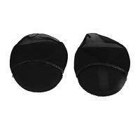 ANKROYU Almohadilla para el antepié con tacón alto, antideslizante, transpirable, cómoda, para el cuidado de los pies, para mujer, para fiestas, trabajo, color negro y beige, 1 par (Negro)