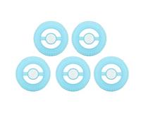 ANKROYU Anillo de Agarre Redondo Giratorio Que Brilla en la Oscuridad, Silicona Multicolor, Punta del Dedo, Alivio del estrés giroscópico para Adultos, Regalos de Fiesta, premios e (Azul)