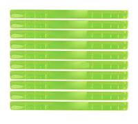ANKROYU Bandas de bofetada Reflectante Arzuela de Seguridad de Alta Visibilidad Pulseras de Acero de Silicona elástica para Ciclismo Running Night Sports 10 Pack (Verde)