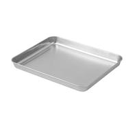 ANKROYU Bandeja para Hornear de Acero Inoxidable Bandeja para Parrilla de Barbacoa Rectangular Engrosada de Primera Calidad para Cocina casera Hornear Asar a la Parrilla Cocer al V (Medio)