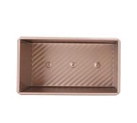 ANKROYU Bandeja para pan antiadherente Bandeja para hornear pan de acero al carbono Utensilios para hornear resistentes para sándwiches caseros Pastel tostado Distribución uniforme (Oro Sin Tapa)