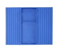 ANKROYU Bandeja para reposabrazos de sofá, de Silicona Suave, Antideslizante, con divisores extraíbles, para Sala de Estar, Oficina, Cine en casa, organizar teléfono Remoto, refrig (Azul Oscuro)