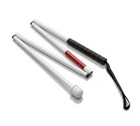 ANKROYU Bastón Ciego, Bastón De Aleación De Aluminio De 4 Secciones Bastón con Bola Bastones Plegables Ligeros Bastones De Bastón Ajustables En Altura, 127 cm