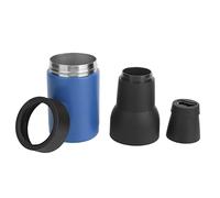 ANKROYU Beer Bottle Insulators Vacuum Double Wall Stainless Steel Beer Bottle Cooler with Nonslip Silicone Bottom Built in Bottle Opener for Outdoor Parties Beach BBQs 300 to 400ml (Azul)