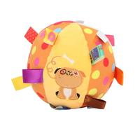 ANKROYU Bell Pet Plush Football Interactive Dog Juguete con una Pelota de fútbol de Peluche Duradera para Cachorros Promover la Salud y la energía de los Dientes Tiempo de Juego Fun 15cm (Tipo 1)
