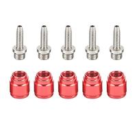 ANKROYU Bicycle Disc Brake Olive Connecting Insert Kit, Aluminum Alloy with Stainless Steel Insert, Sealed Brake Hose Fitting for Mountain Road Bicycles