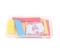 ANKROYU Bloques de construcción, Stem Educativo, Colores Vibrantes, Juego de construcción geométrica 3D para Aprender con 48 Varillas, 24 tableros, Caja de Almacenamiento