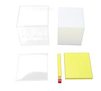 ANKROYU Bloques de conteo Modelo de geometría de plástico Colorido Capacidad de Volumen Instrumento de enseñanza de matemáticas para Aprendizaje Elemental Formas matemáticas y cálc