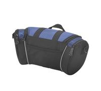 ANKROYU Bollar de bicicleta Bolsa Gran capacidad de 5L Nylon Nylon Bolsa de almacenamiento del marco delantero delantero con tiras reflectantes para andar en bicicleta de viaje al (Azul púrpura)