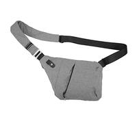 ANKROYU Bolsa de chóquel de la Impermeable Anti -Robo de Gran Capacidad para un Solo Hombro de Nylon para Ciclismo al Aire Senderismo (Gris)