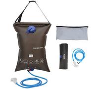 ANKROYU Bolsa de ducha al aire de 15l ducha de campamento plegable portátil con boquilla para senderismo de playa Material Evatpu Material de la temperatura del agua incluye bolsa