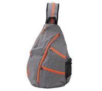 ANKROYU Bolsa de Pickleball Resistente al Agua Polyester Sports Sling Mochila para Tenis Travel Men Women Gray 38.1x19.8x50.8cm
