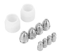 ANKROYU Boquilla de electrodo P80, juego de 10 puntas de antorcha de plasma de alta temperatura para máquina cortadora de plasma de aire, corte suave, hendidura estrecha, fácil lim