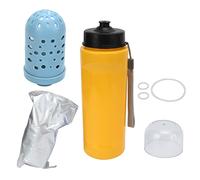 ANKROYU Botella de agua filtrada Botella de agua al aire libre portátil con filtro de membrana de fibra hueca avanzada para agua potable mientras viaja caminando para acampar 750 m (Azul) (Blanco)