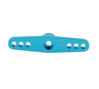 ANKROYU Brazo de servo de dirección 25T, fabricado en aleación de aluminio mecanizado CNC, doble brazo de dirección, pieza de mejora para coches RC a escala 1/10, accesorio de repu (Azul (N10087NB))