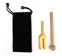 ANKROYU C-4096 Tuning Fork Meditación Tuning Energy Fork con martillo Oro, aleación de aluminio no magnético