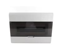 ANKROYU Caja de distribución de energía de 13 vías con cubierta transparente y gabinete de panel eléctrico de riel DIN Caja de acero inoxidable resistente para uso industrial comer