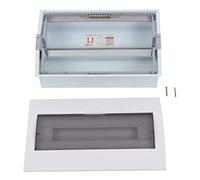 ANKROYU Caja de distribución de energía de 18 vías Panel de disyuntor de alta resistencia con cubierta transparente de riel DIN para uso comercial en el hogar y la oficina Construc