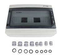 ANKROYU Caja de distribución de energía de 18 vías para exteriores, con clasificación IP65, montaje en riel DIN para disyuntores MCB, material ABS y PC, 410 x 285 x 130 mm